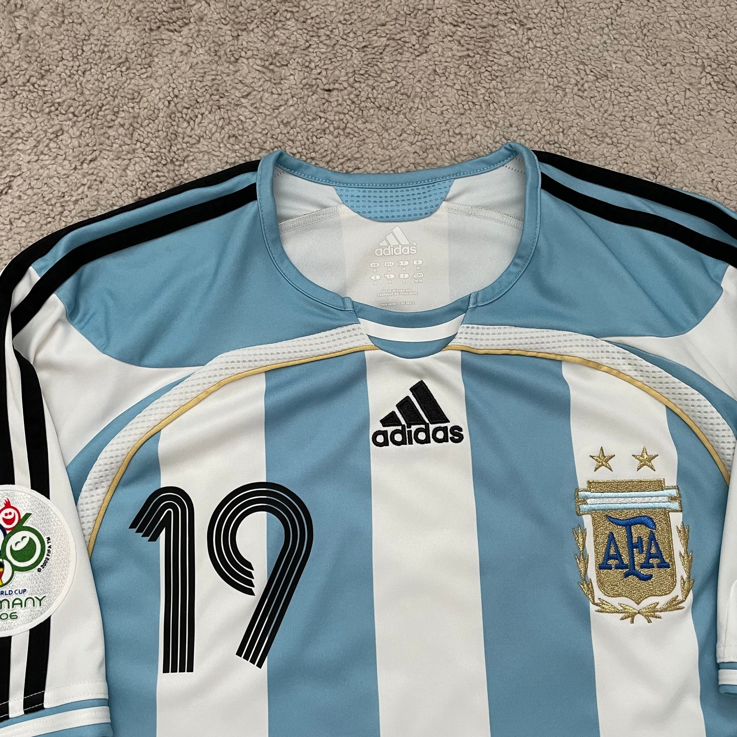 Argentina 2006 World Cup home x Messi #19 (M)