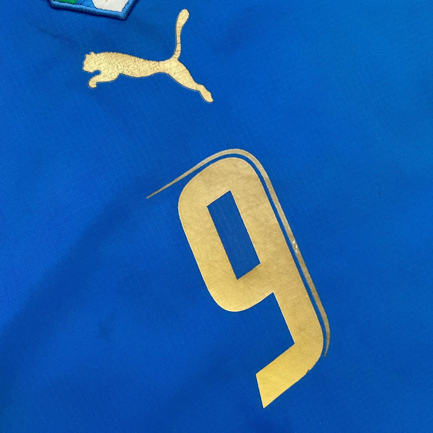 Italy 2006 World Cup home x Luca Toni #9 (L)