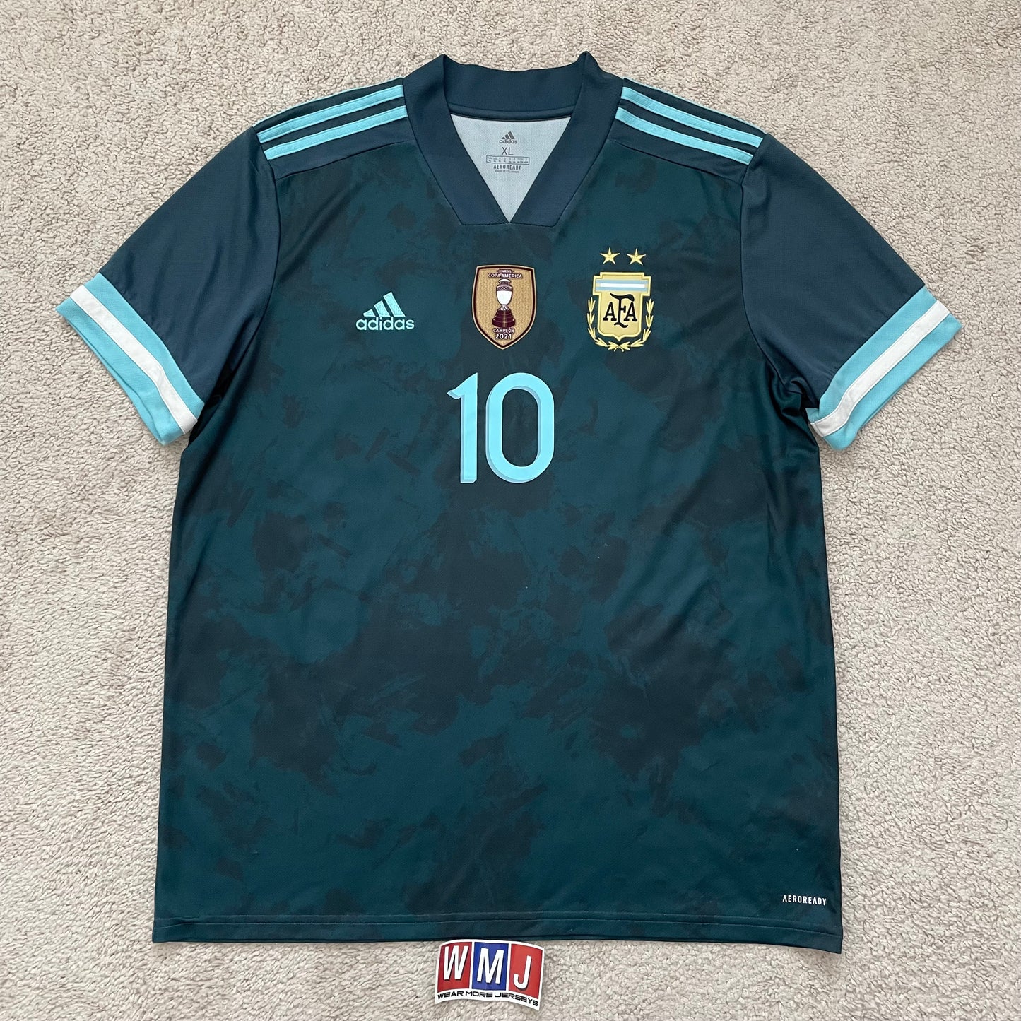 Argentina 2021 Copa America away x Messi #10 (XL)