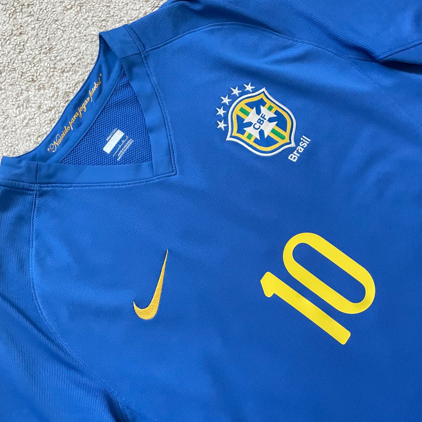 Brazil 2008/2009/2010 away x Ronaldinho #10 (L)