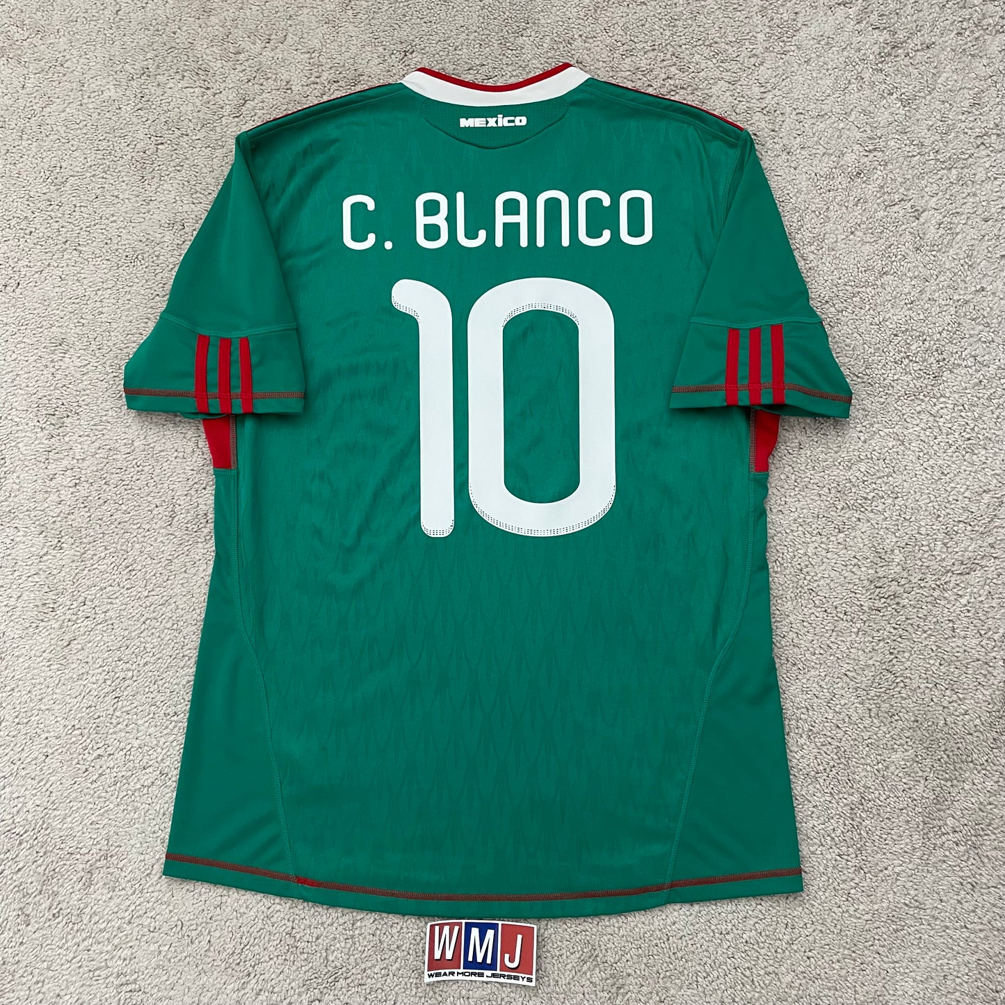 Mexico 2010 World Cup home x Cuauhtémoc Blanco #10 (L)