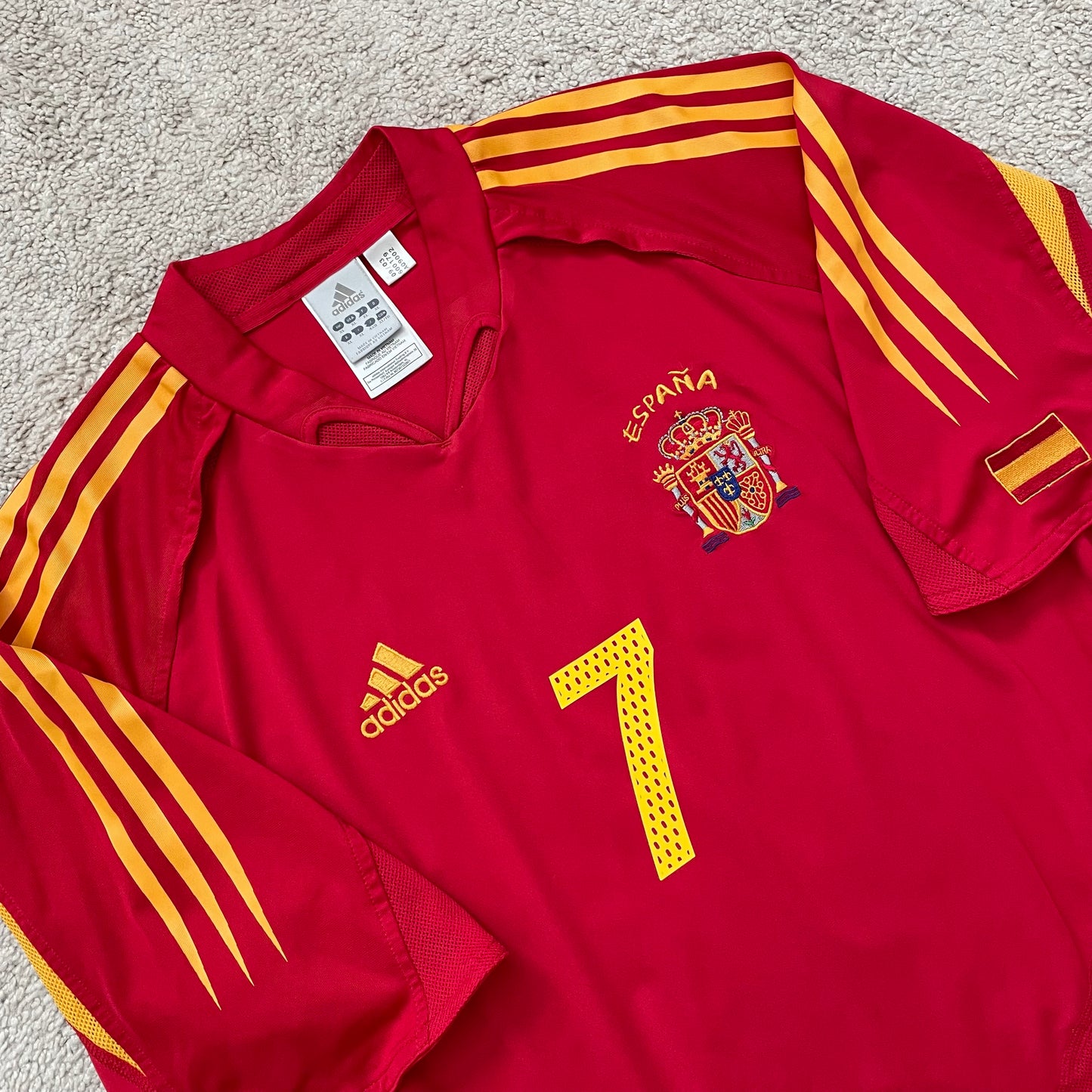 Spain 2004 EURO home x Raul Gonzalez Blanco #7 (XL)