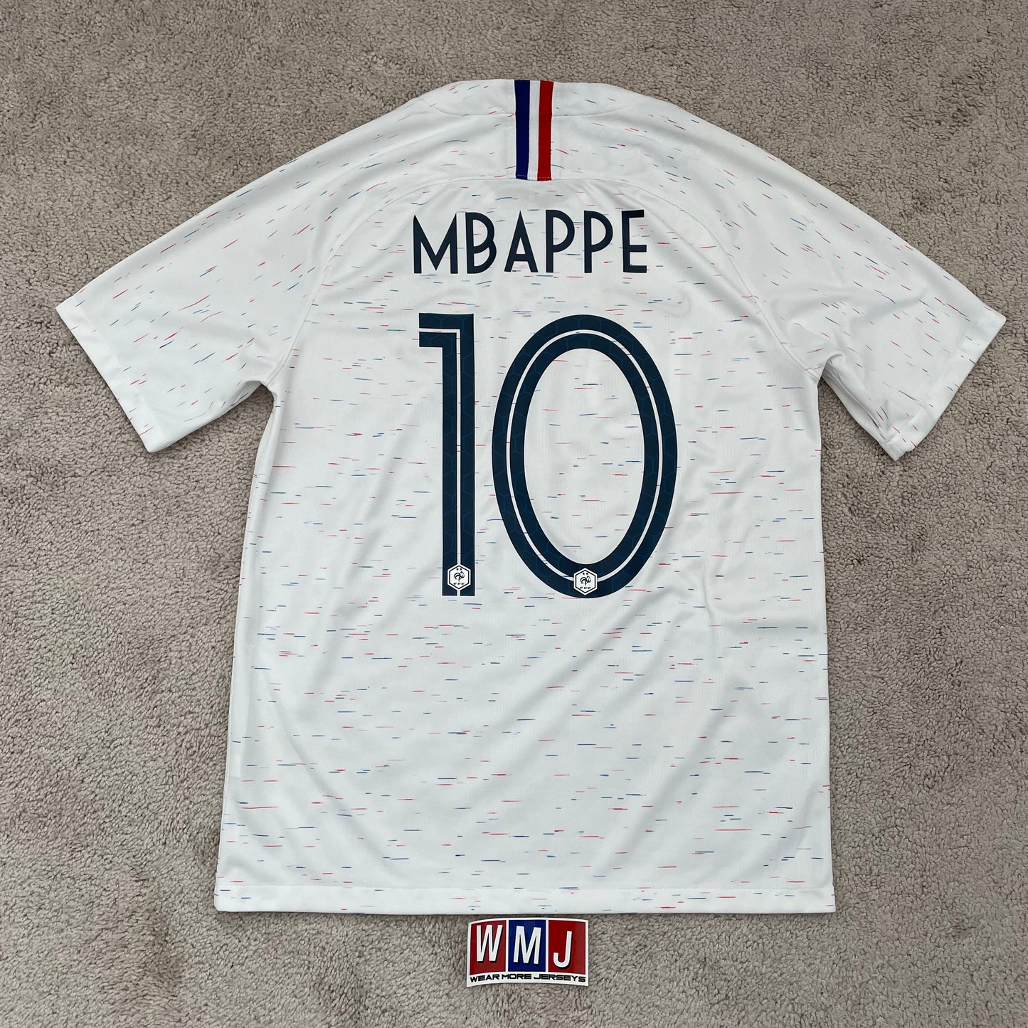 France 2018 World Cup away x Kylian Mbappe #10 (M)