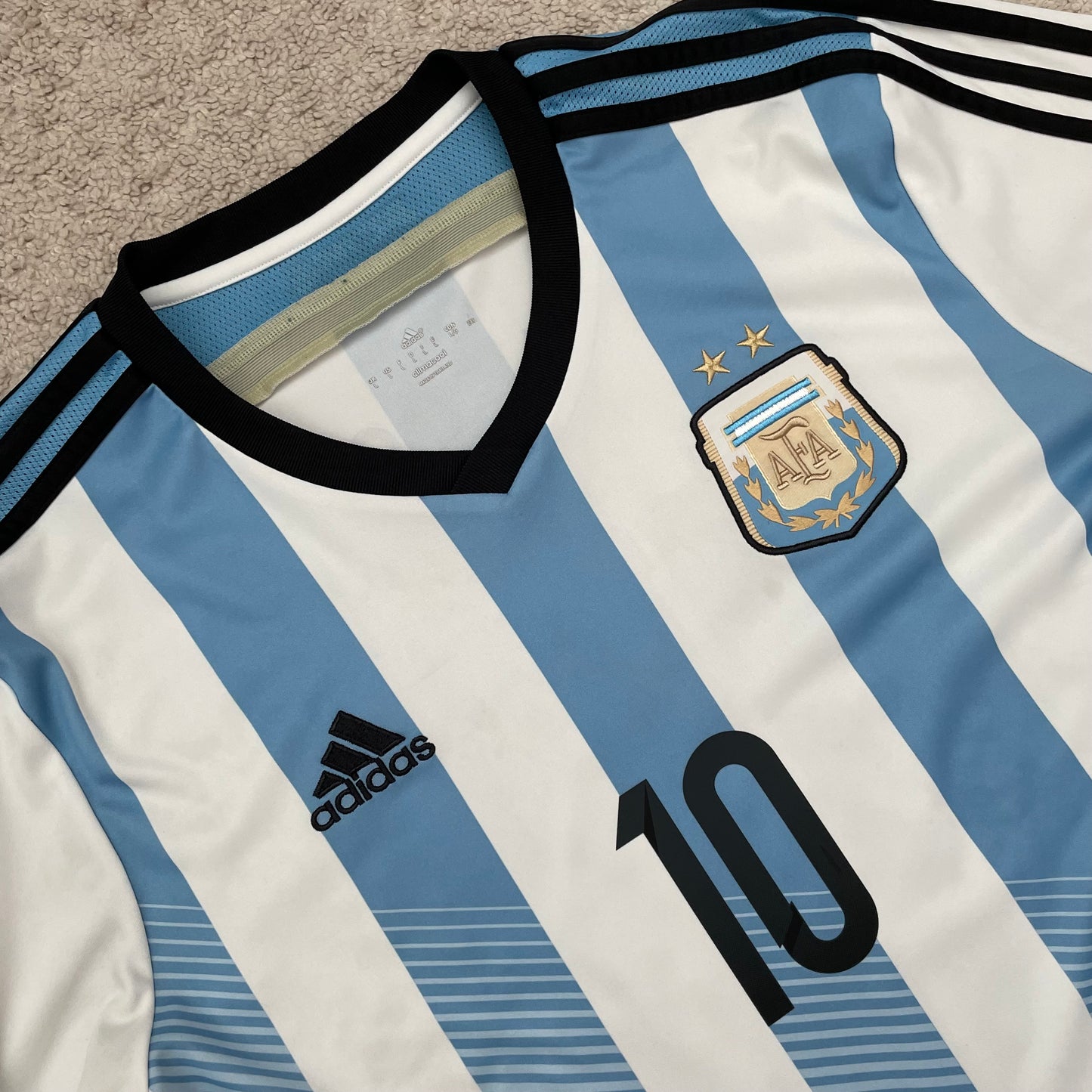Argentina 2014 World Cup home LONG SLEEVES x Messi #10 (L)