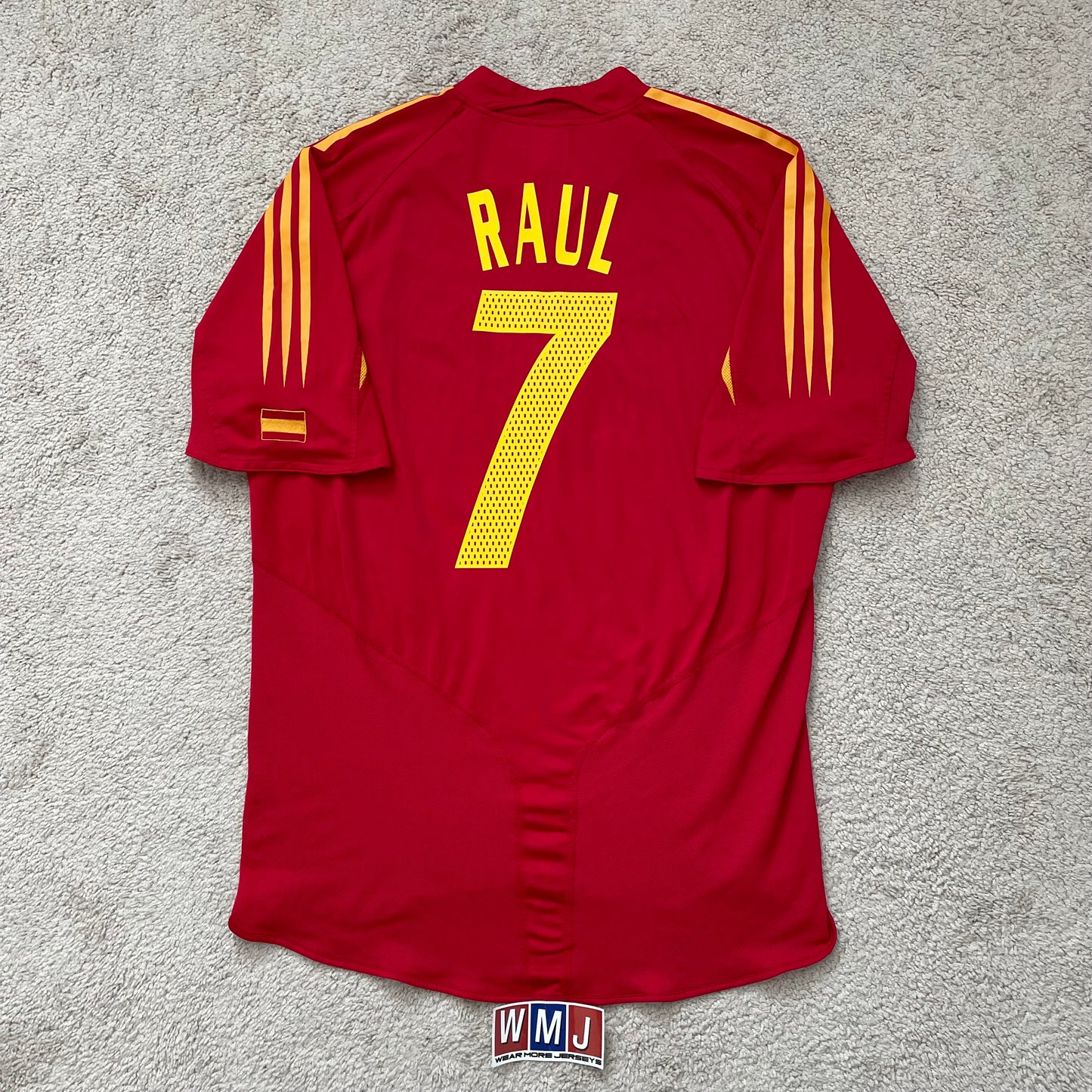 Spain 2004 EURO home x Raul Gonzalez Blanco #7 (XL)