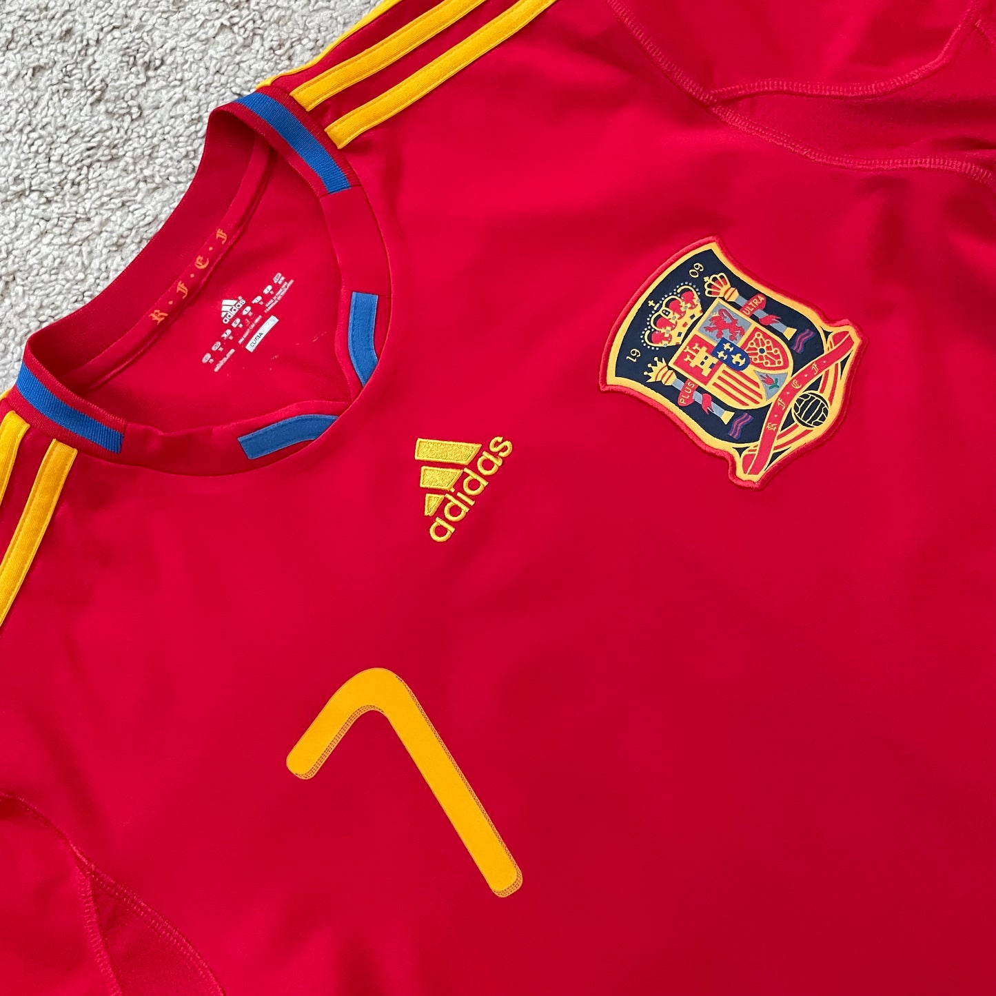 Spain 2010 World Cup home x David Villa #7 (M)