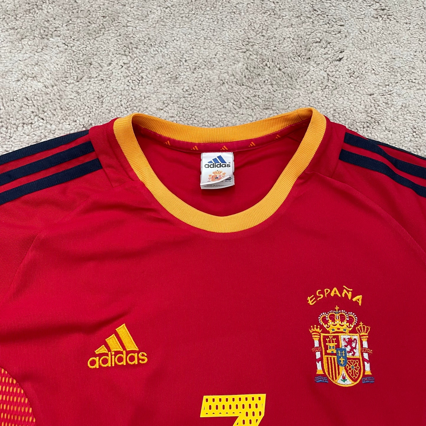 Spain 2002 World Cup home x Raul Gonzalez Blanco #7 (XL)