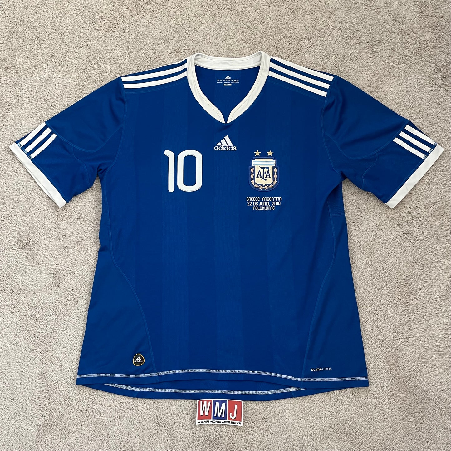 Argentina 2010 World Cup away x Messi #10 (XL)