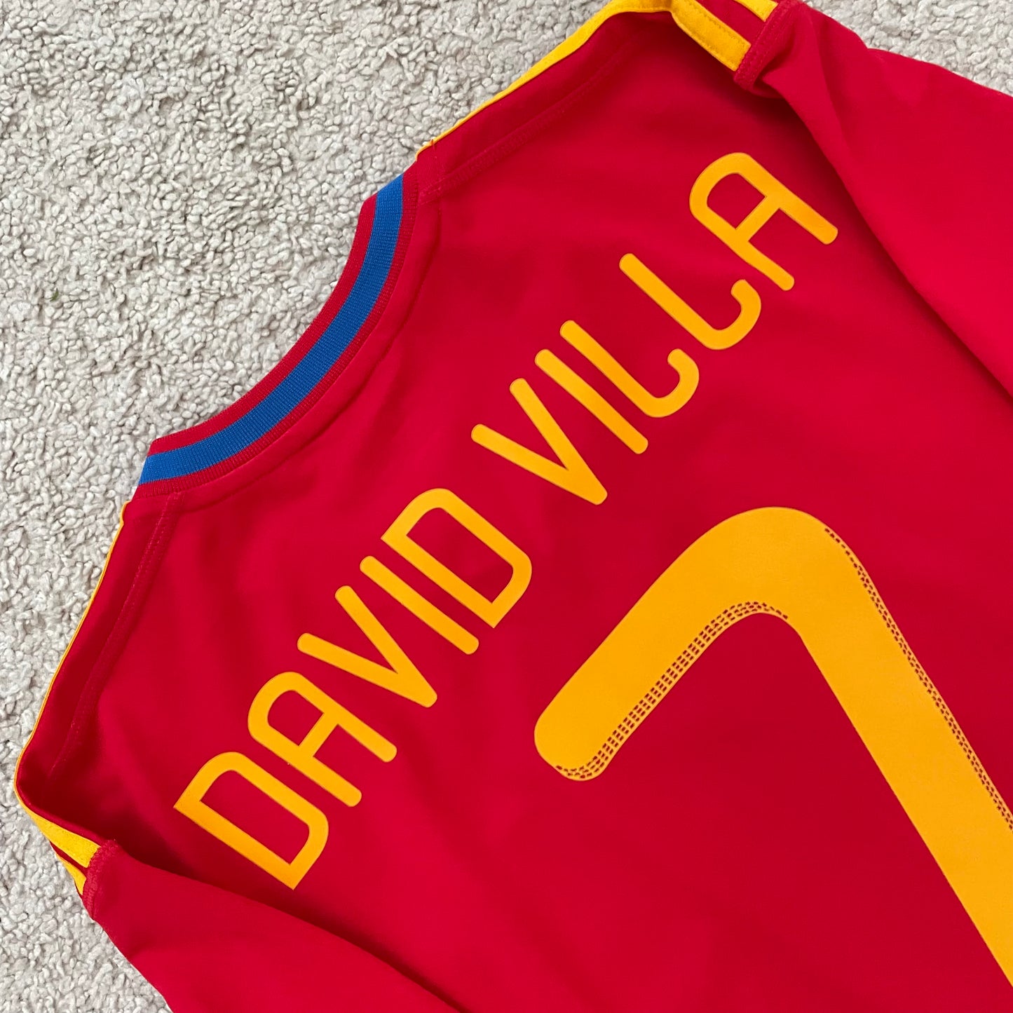 Spain 2010 World Cup home x David Villa #7 (M)