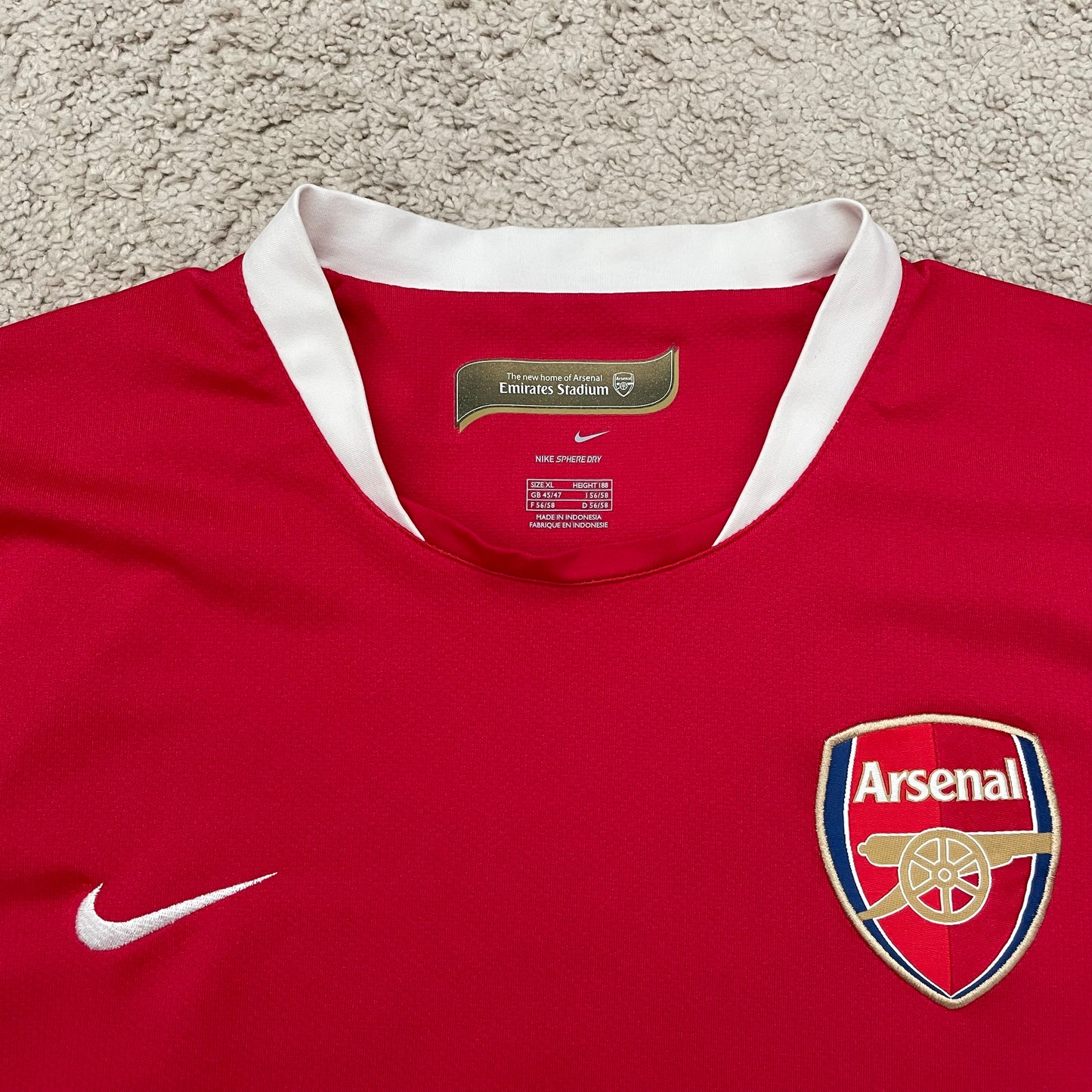 Arsenal 2007/08 home x Thierry Henry #14 (XL)