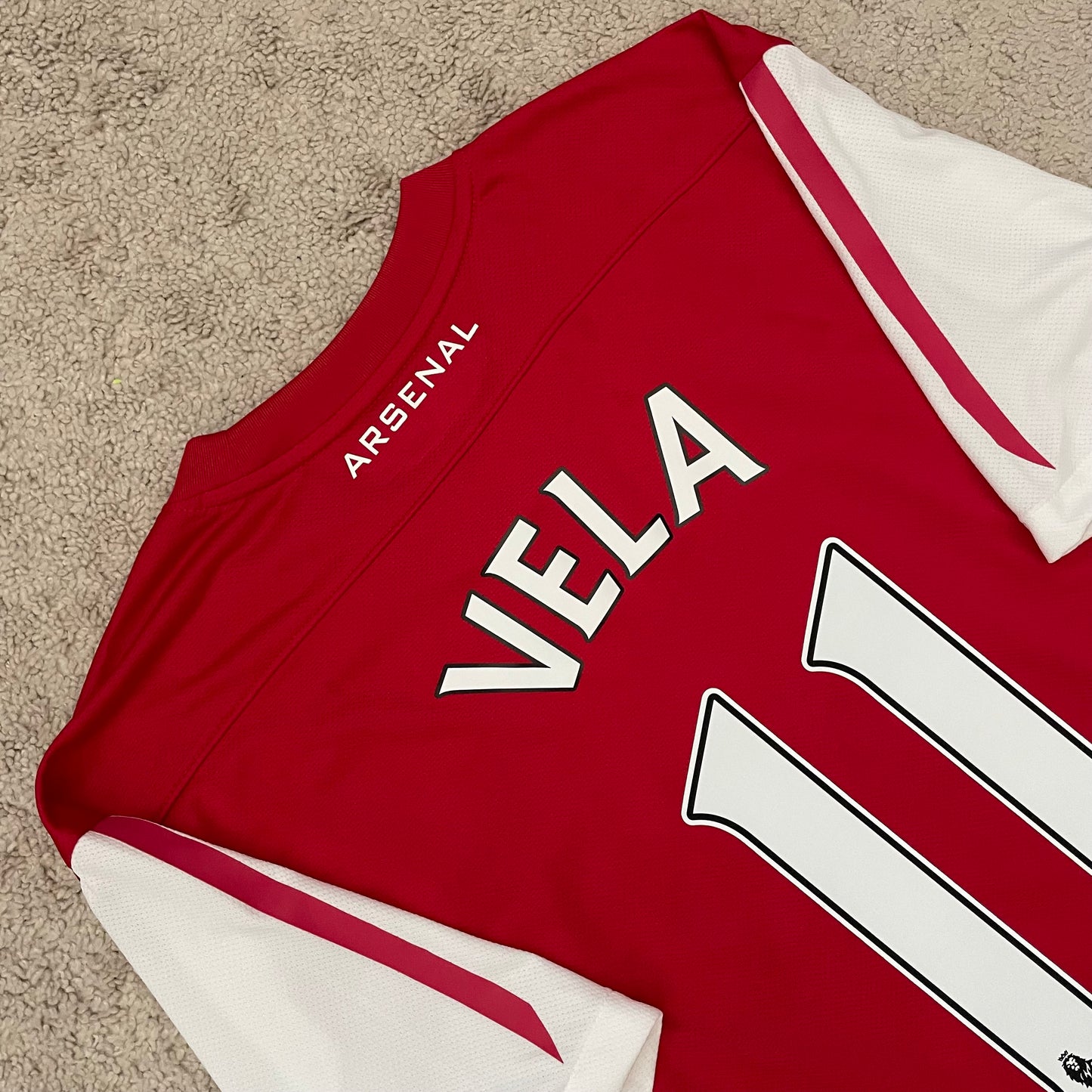 Arsenal 2011/12 home 125th ANNIVERSARY x Carlos Vela #11 (L)