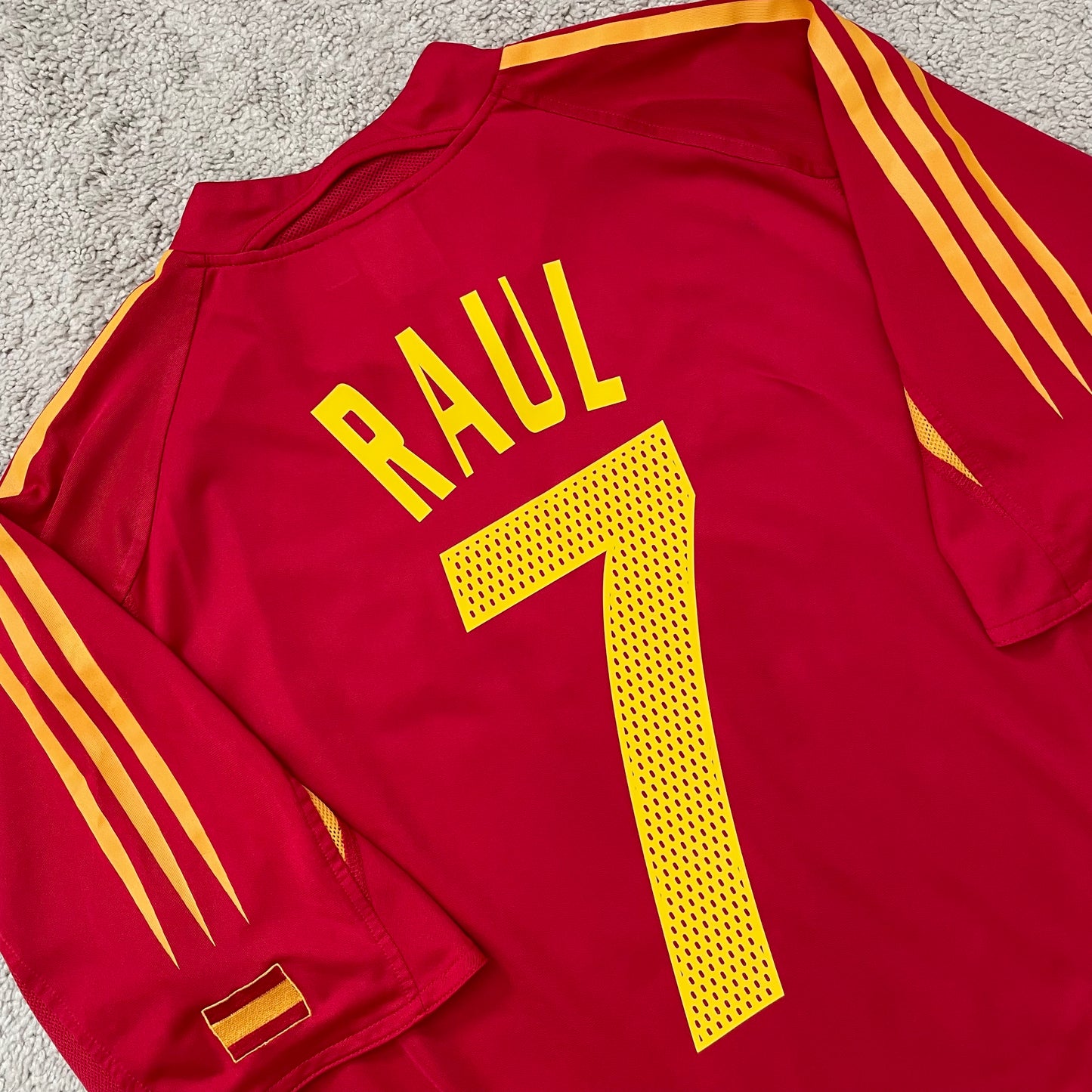 Spain 2004 EURO home x Raul Gonzalez Blanco #7 (XL)