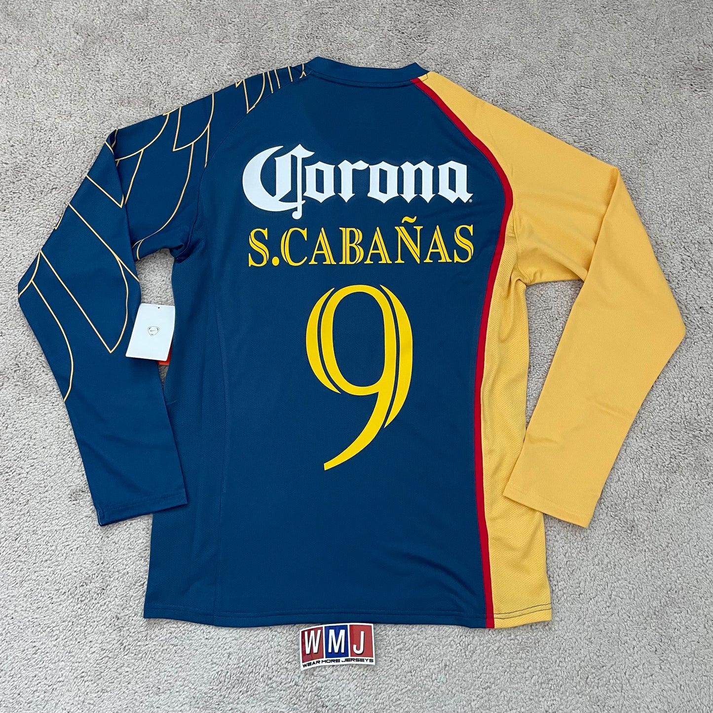 Club America 2007/08 away LONG SLEEVES x Salvador Cabañas #9 (M) *BRAND NEW WITH TAGS