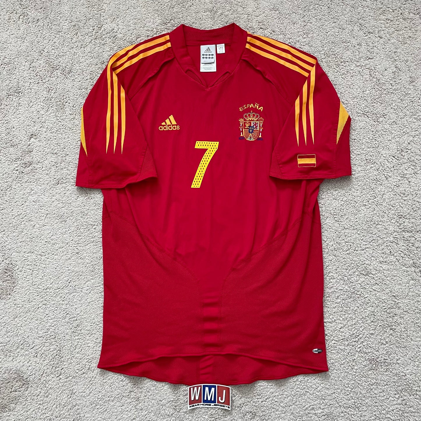 Spain 2004 EURO home x Raul Gonzalez Blanco #7 (XL)