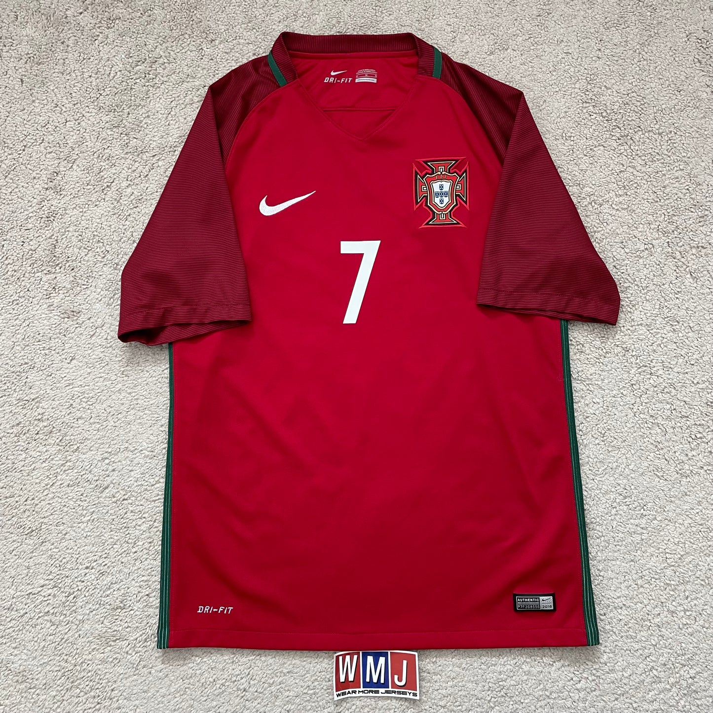 Portugal 2016 EURO home x Cristiano Ronaldo #7 (M)