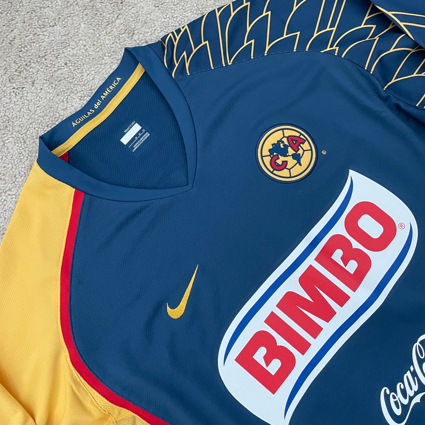 Club America 2007/08 away LONG SLEEVES x Salvador Cabañas #9 (M) *BRAND NEW WITH TAGS