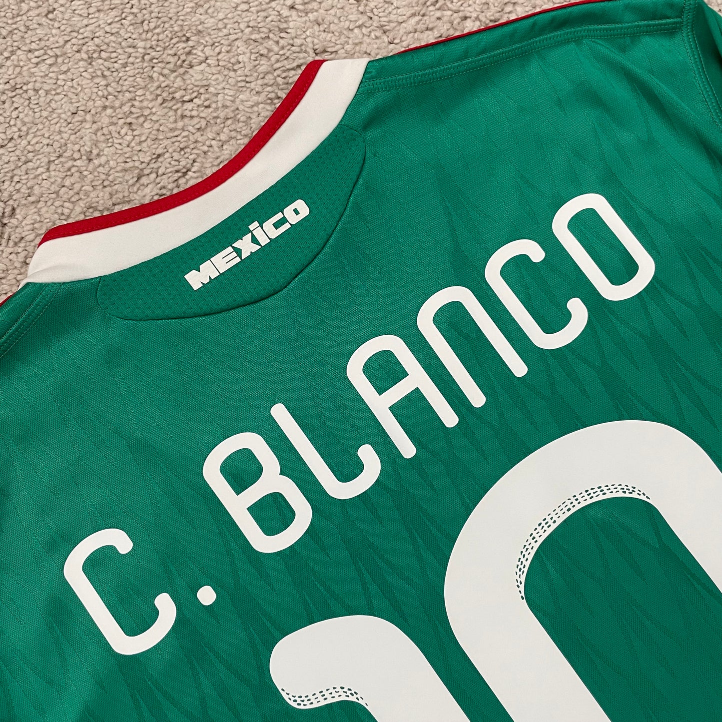 Mexico 2010 World Cup home x Cuauhtémoc Blanco #10 (L)