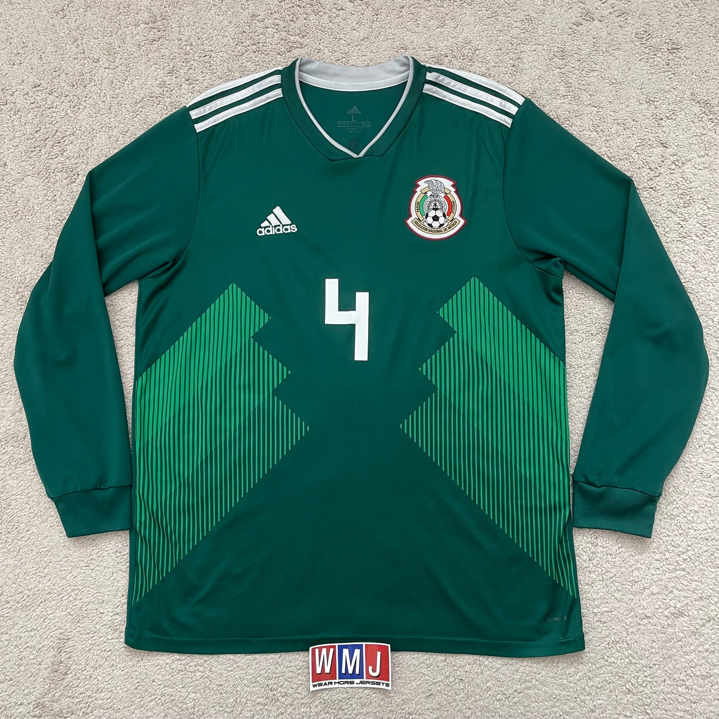 Mexico 2018 World Cup home LONG SLEEVES x Rafa Marquez #4 (L)