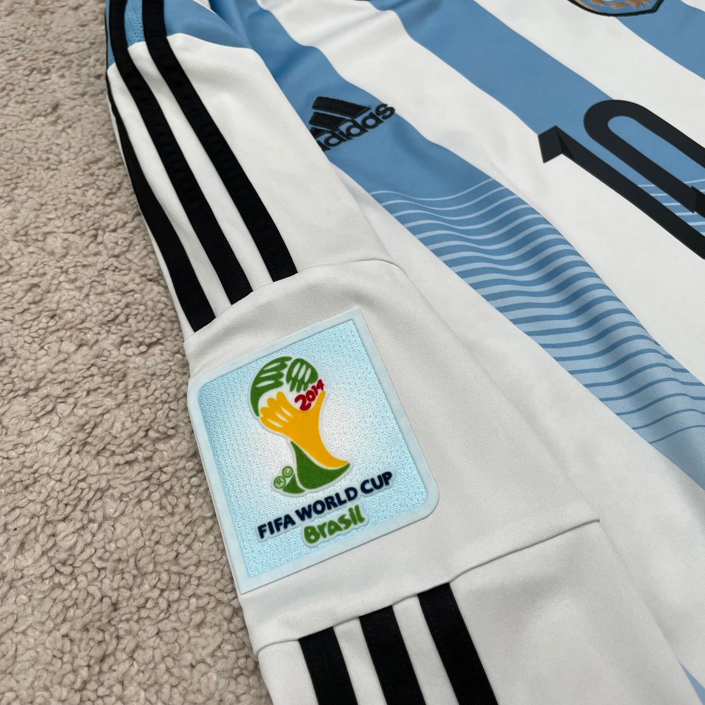 Argentina 2014 World Cup home LONG SLEEVES x Messi #10 (L)