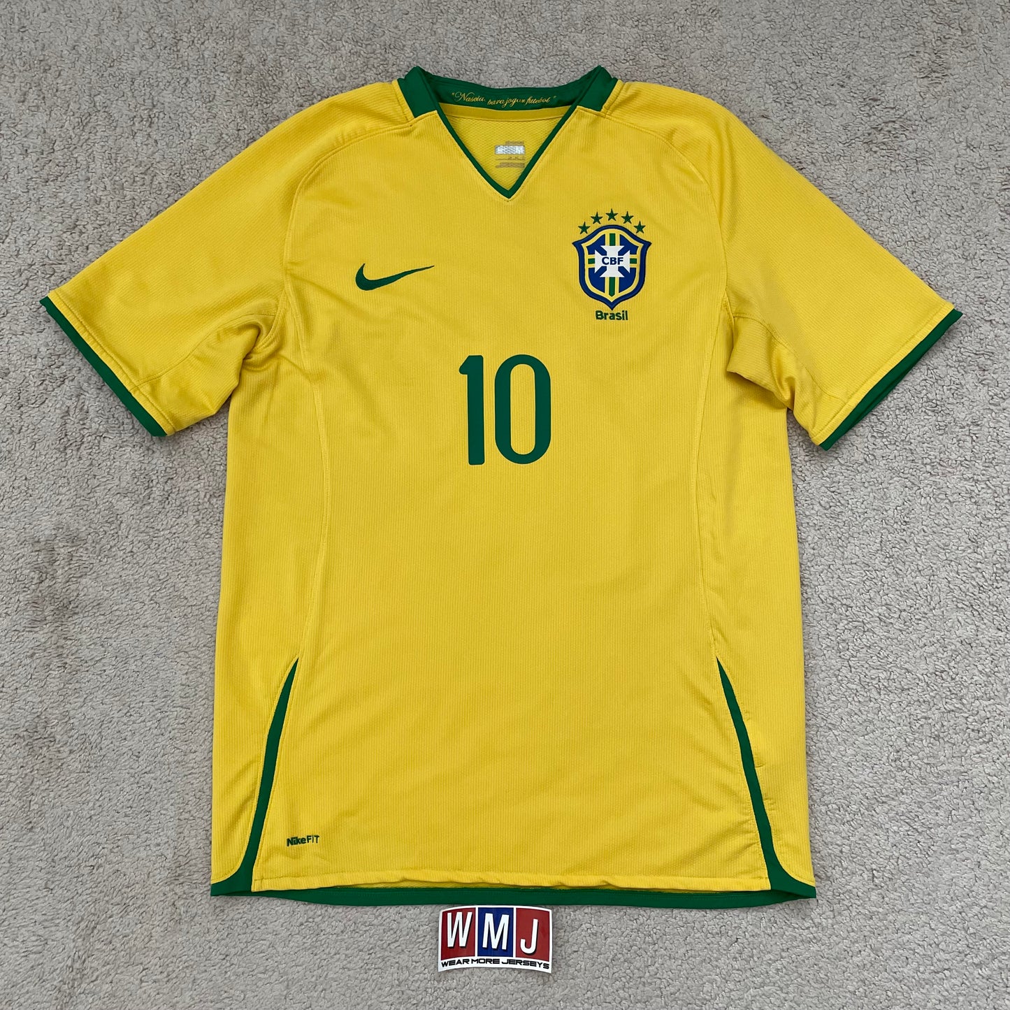 Brazil 2008/2009/2010 home x Ronaldinho #10 (M)