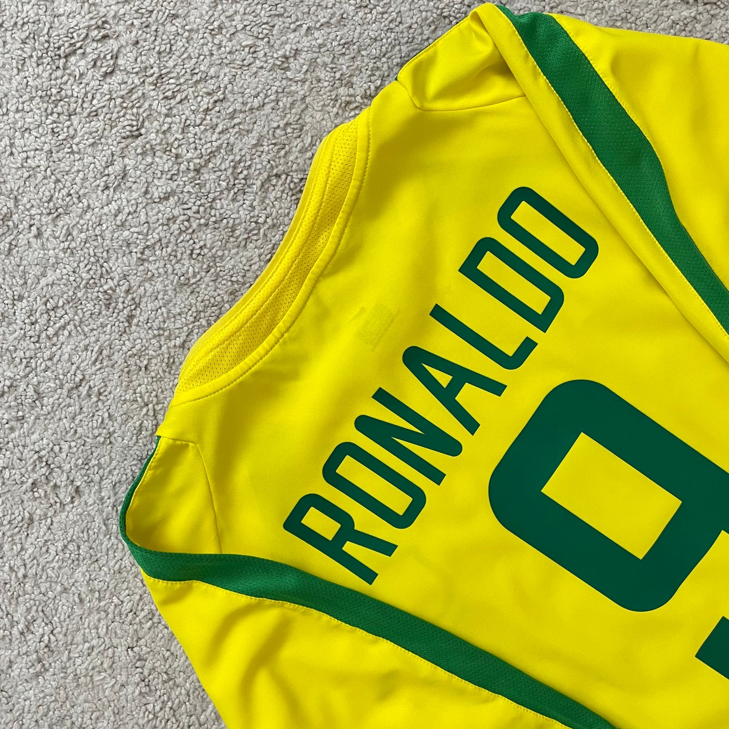 Brazil 2002 World Cup home x Ronaldo #9 (XL)