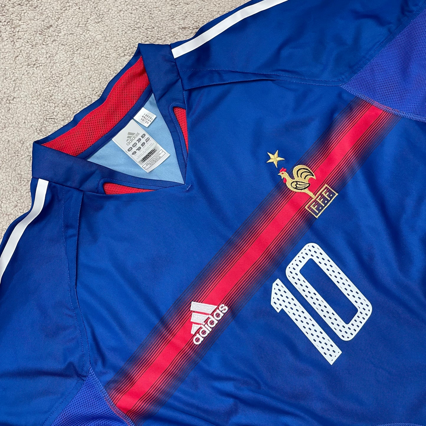 France 2004 EURO home x Zinedine Zidane #10 (XL)