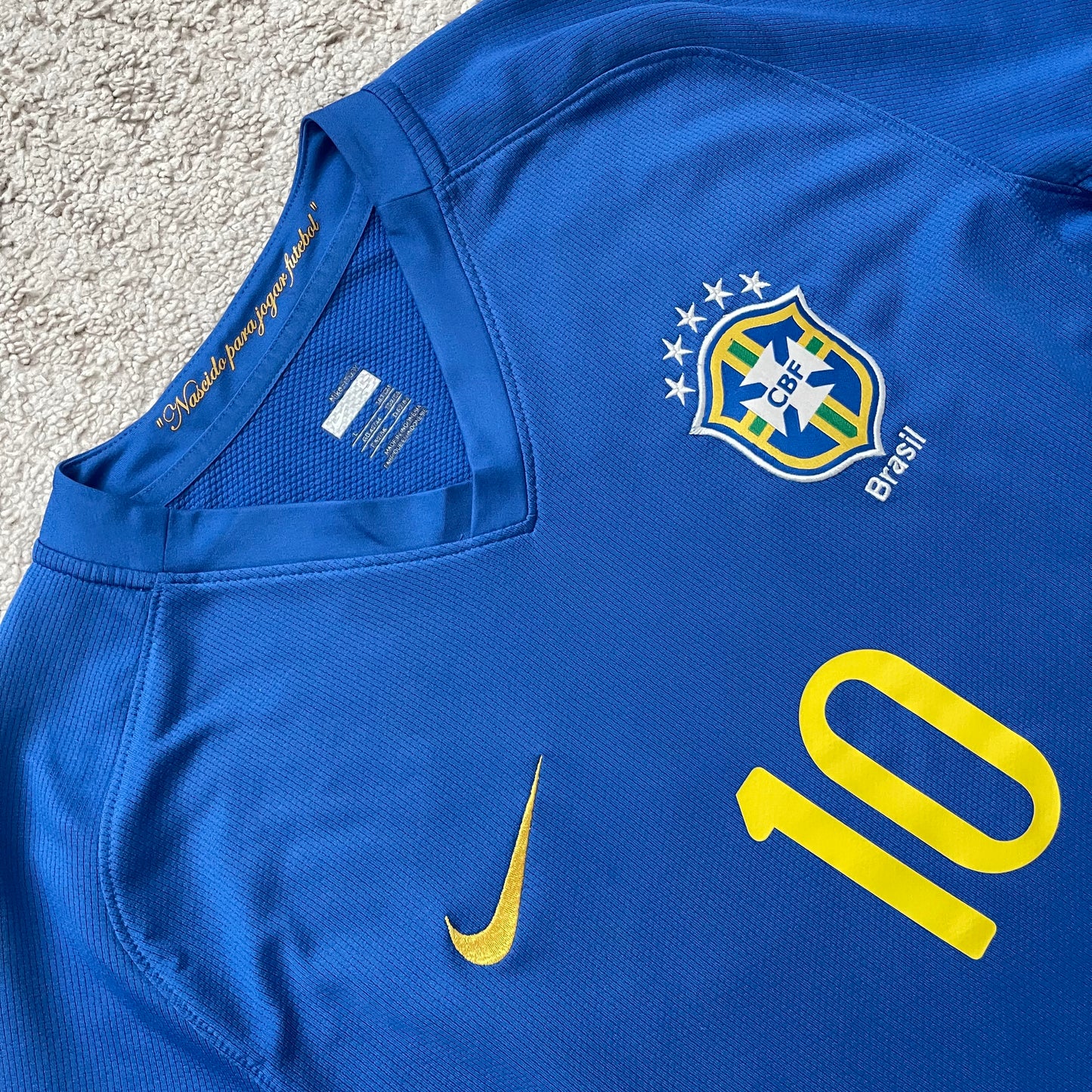 Brazil 2008/2009/2010 away x Ronaldinho #10 (L)