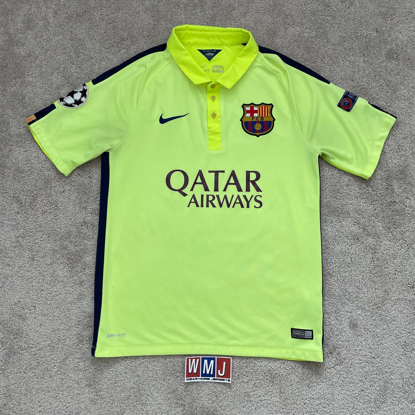 Barcelona 2014/15 third x Neymar Jr #11 (M) *flaws on the patches