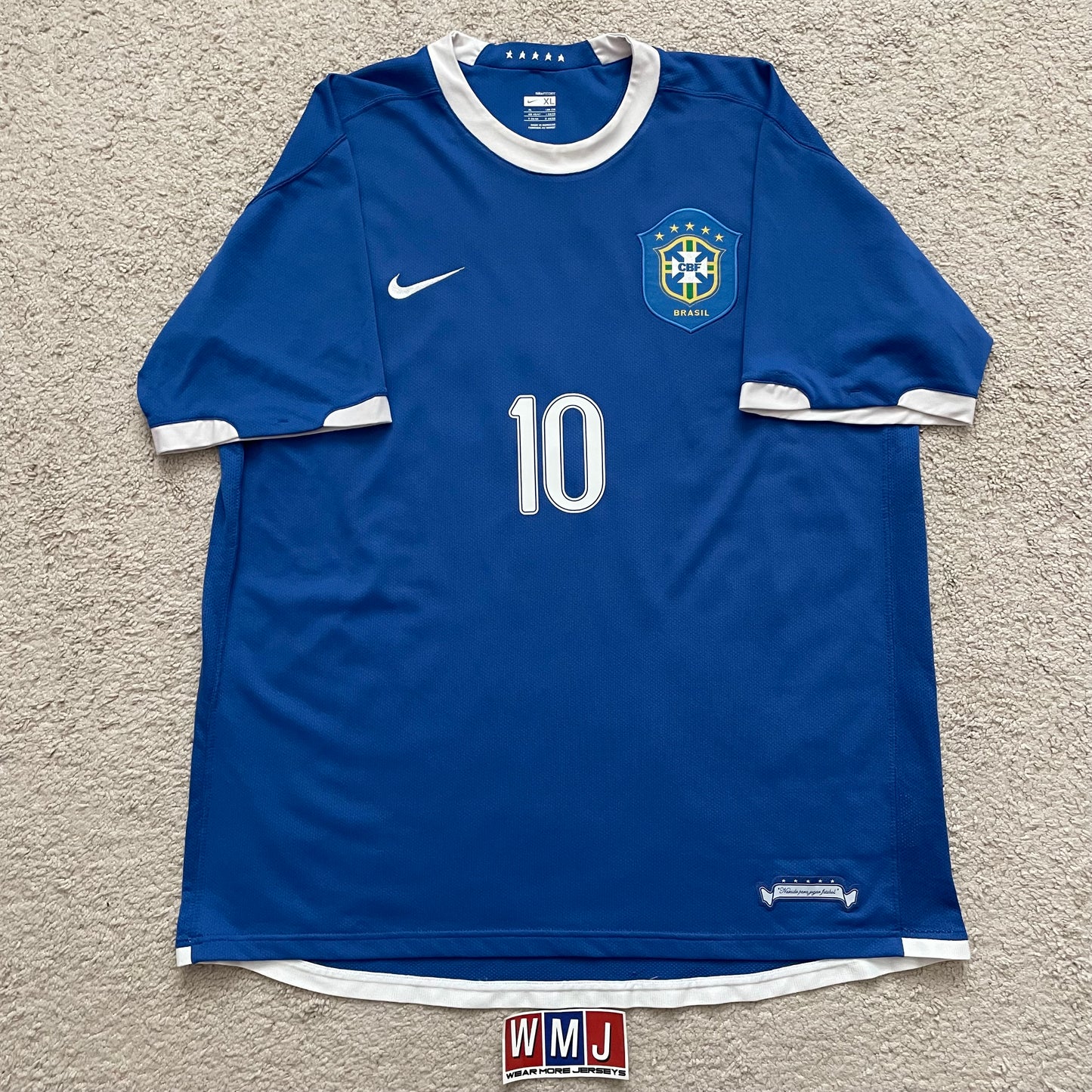 Brazil 2006 World Cup away x Ronaldinho #10 (XL)