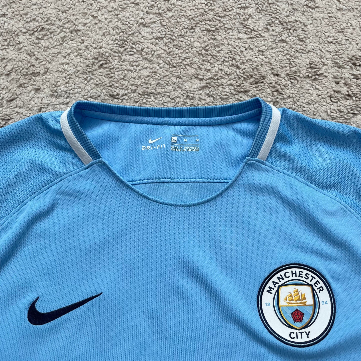 Manchester City 2017/18 home x Sergio Kun Agüero #10 (XL)