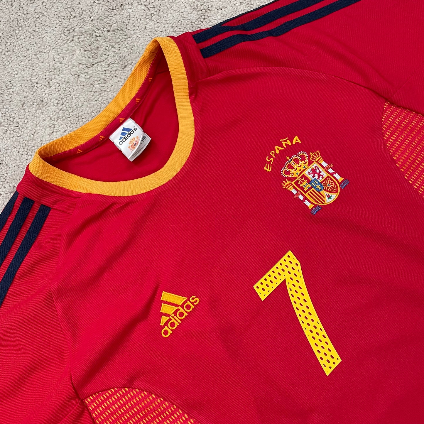 Spain 2002 World Cup home x Raul Gonzalez Blanco #7 (XL)