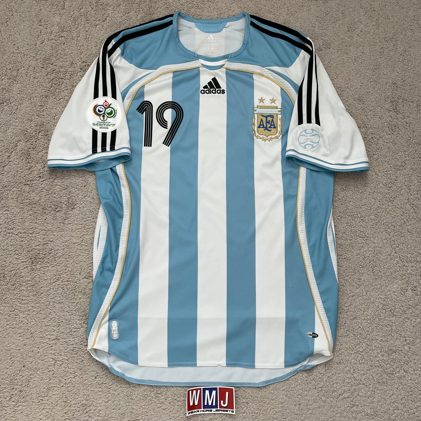 Argentina 2006 World Cup home x Messi #19 (M)