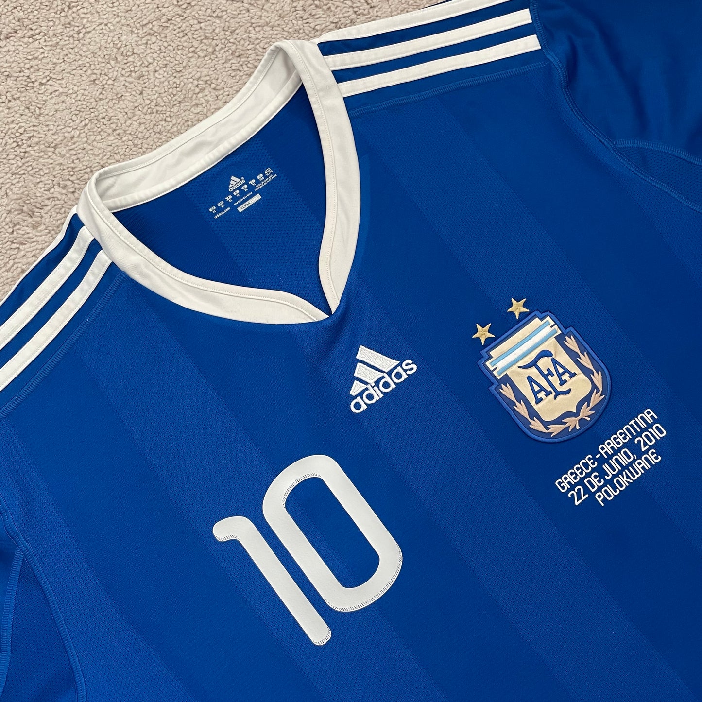 Argentina 2010 World Cup away x Messi #10 (XL)