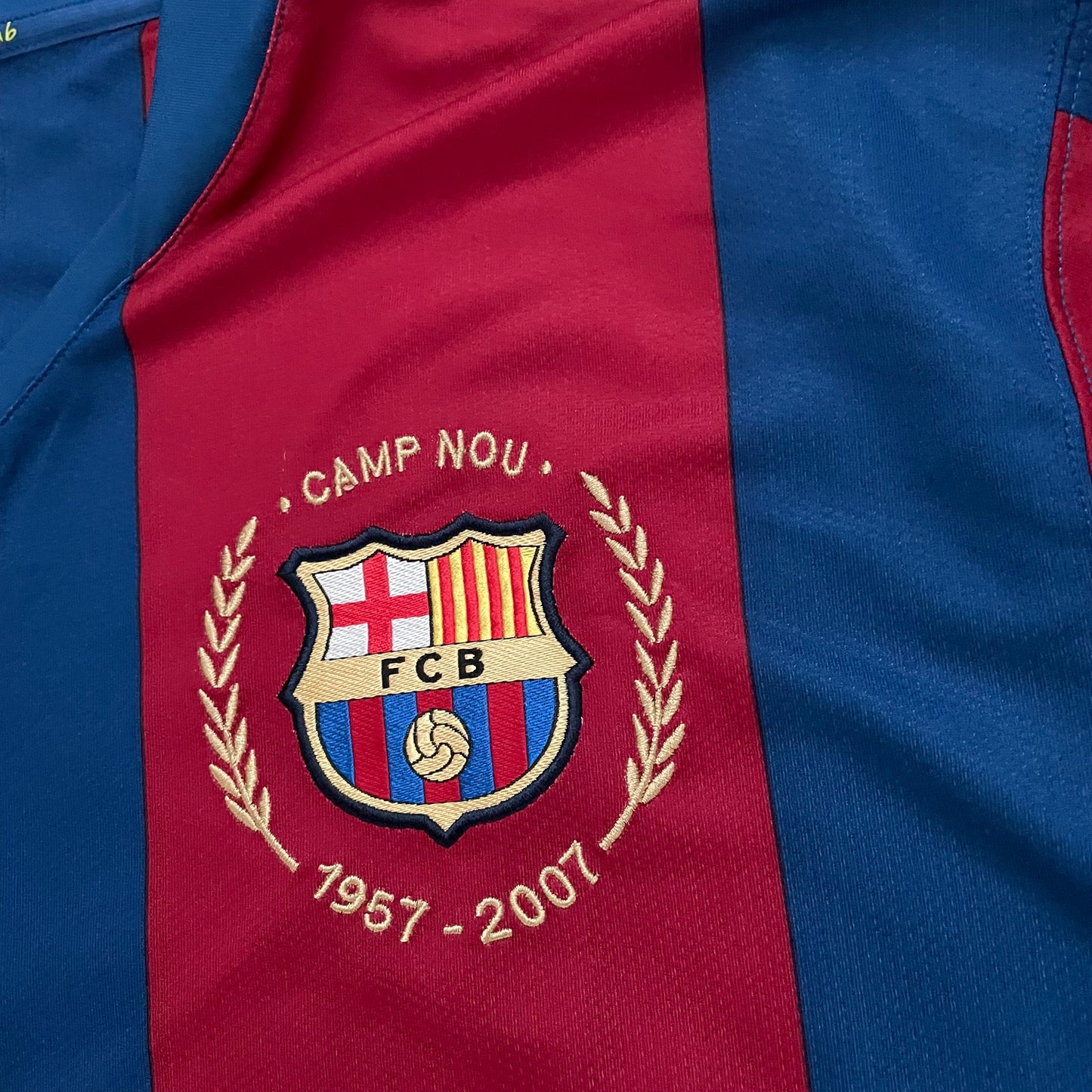 Barcelona 2007/08 home LONG SLEEVES x Ronaldinho #10 (XXL)