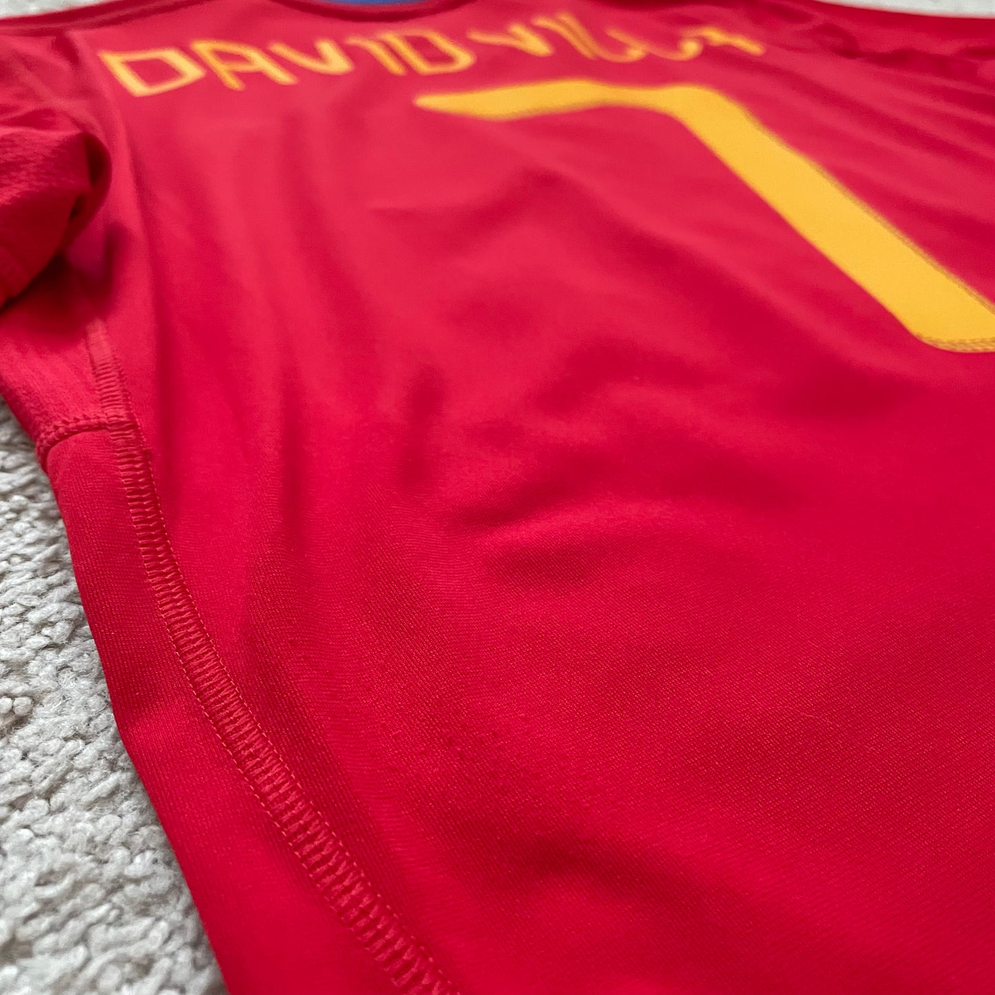 Spain 2010 World Cup home x David Villa #7 (M)