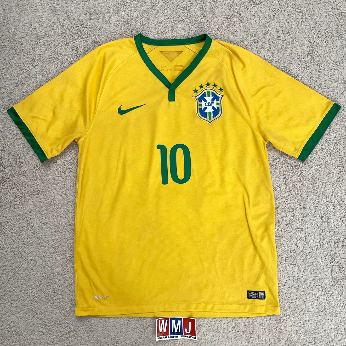 Brazil 2014 World Cup home x Neymar Jr #10 (M)