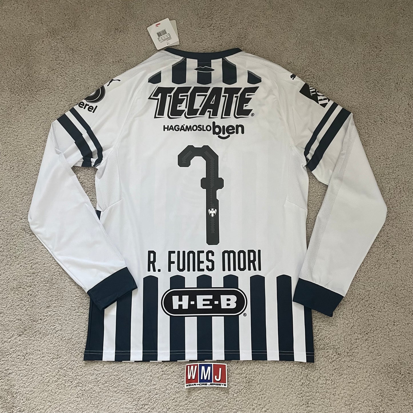 Rayados de Monterrey 2018/19 home LONG SLEEVES x Rogelio Funes Mori #7 (L) *BRAND NEW WITH TAGS