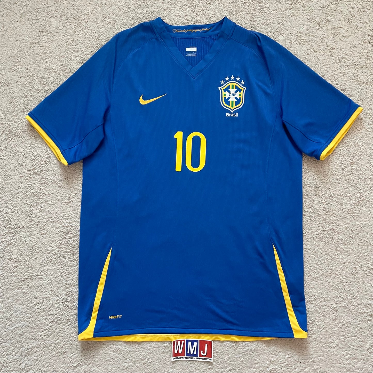 Brazil 2008/2009/2010 away x Ronaldinho #10 (L)