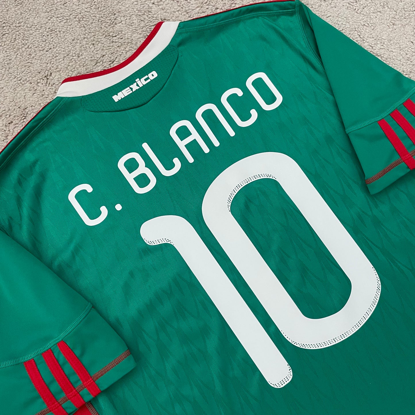 Mexico 2010 World Cup home x Cuauhtémoc Blanco #10 (L)