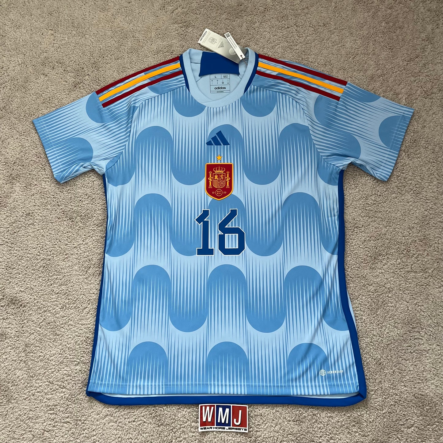 Spain 2022 World Cup away x Rodri #16 (L) *BRAND NEW WITH TAGS