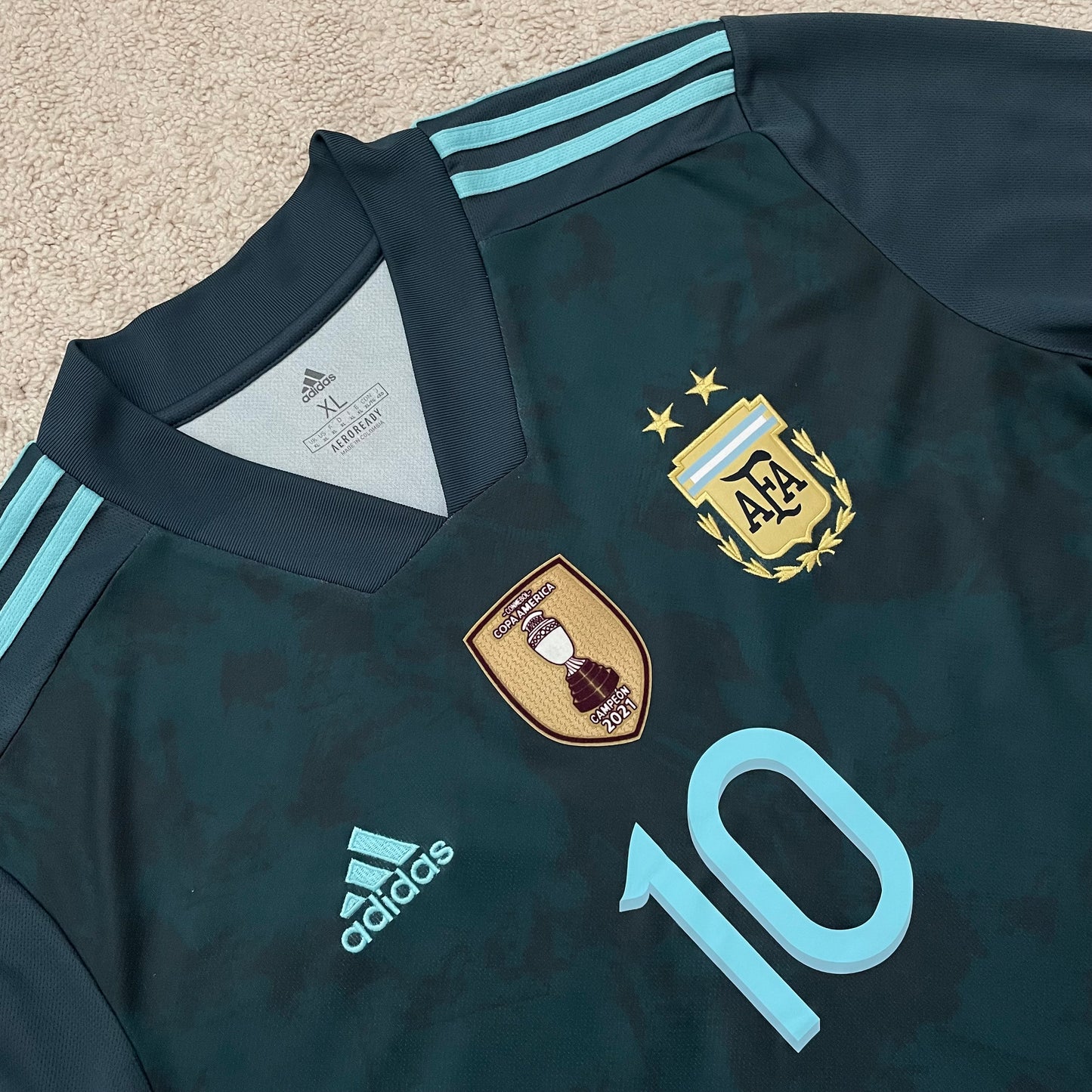 Argentina 2021 Copa America away x Messi #10 (XL)