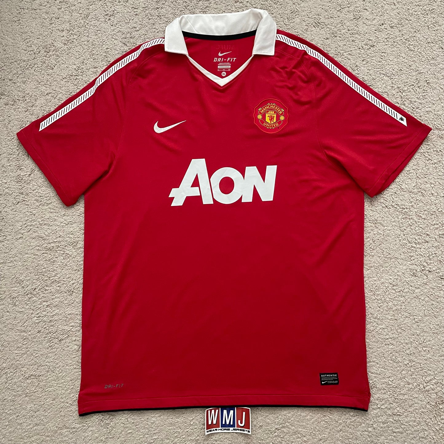 Manchester United 2010/11 home x Wayne Rooney #10 (XL)