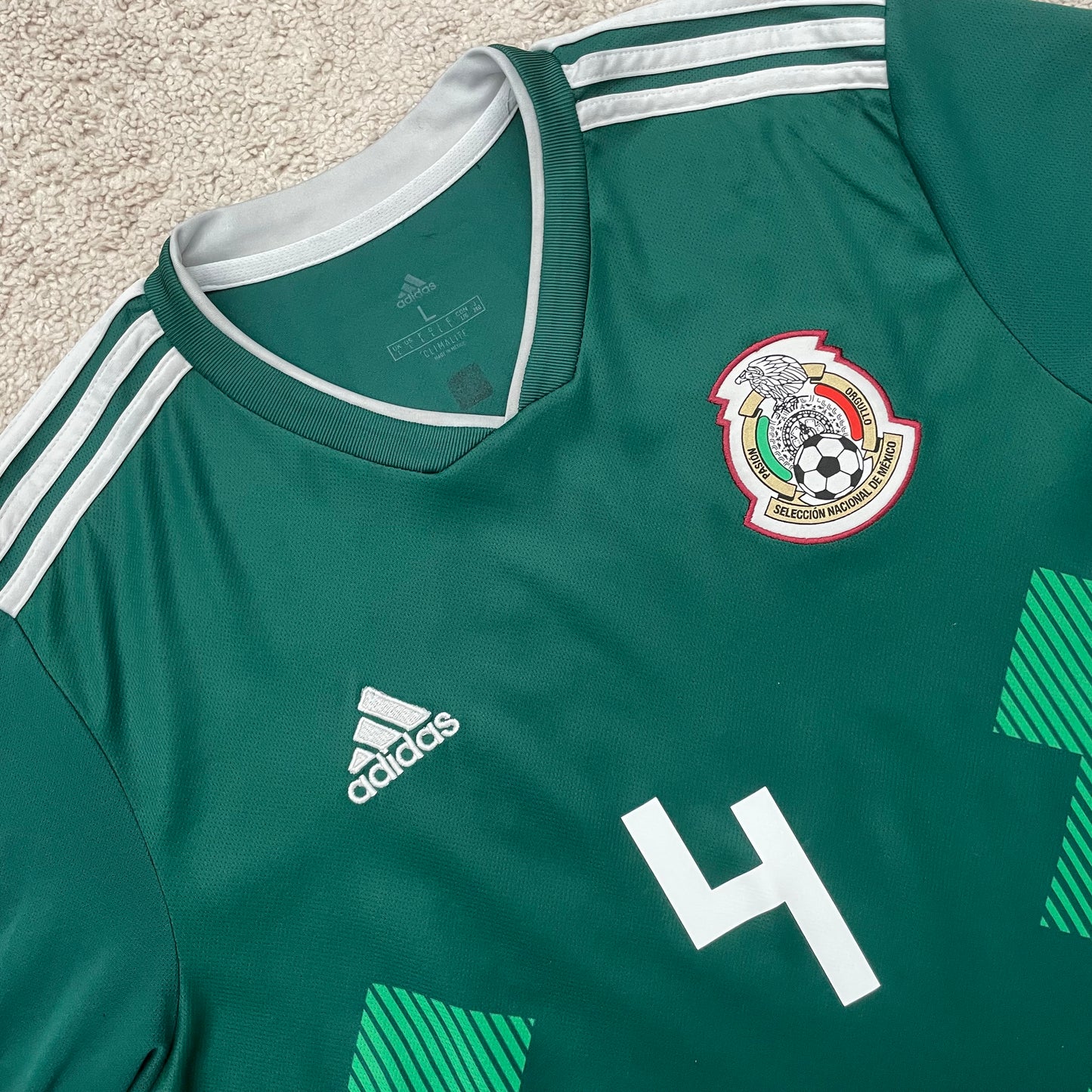 Mexico 2018 World Cup home LONG SLEEVES x Rafa Marquez #4 (L)