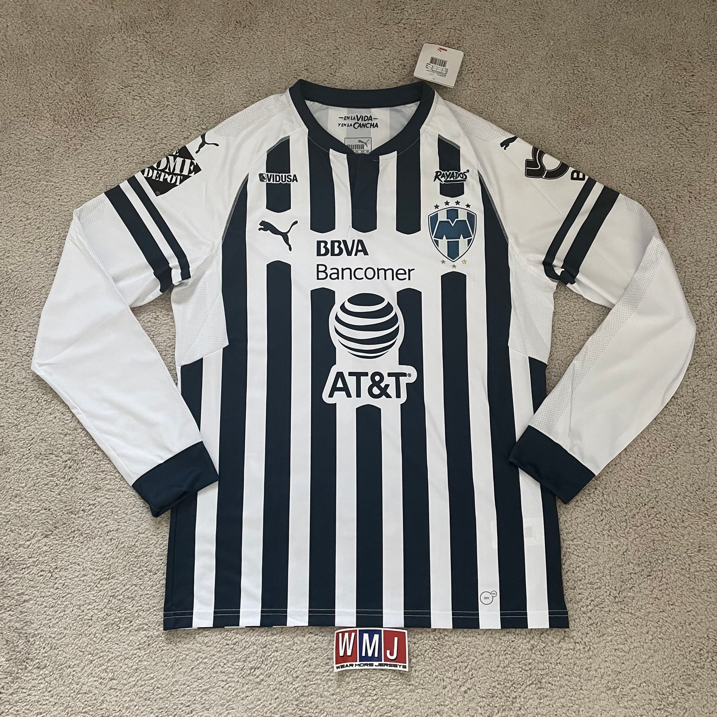 Rayados de Monterrey 2018/19 home LONG SLEEVES x Rogelio Funes Mori #7 (L) *BRAND NEW WITH TAGS