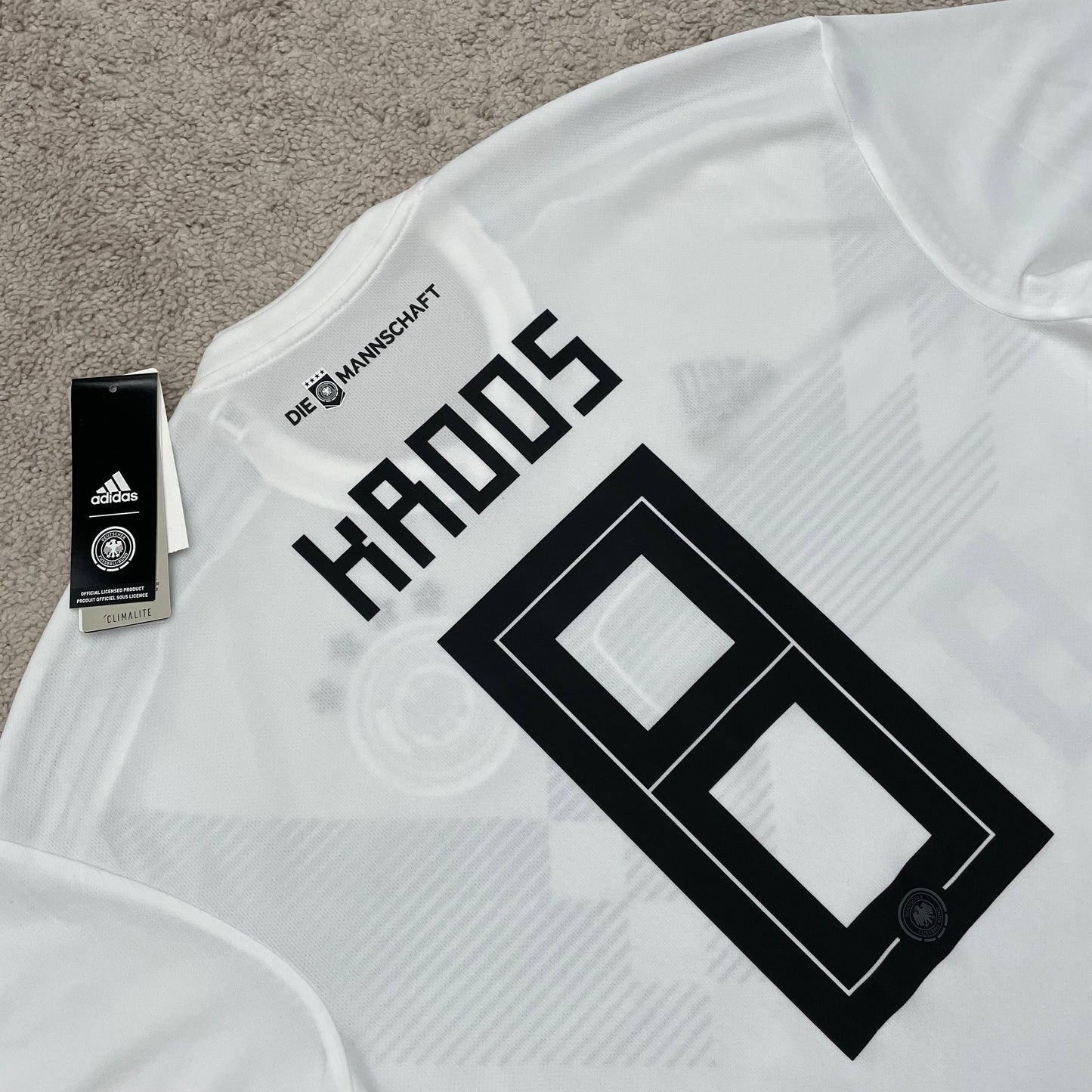 Germany 2018 World Cup home x Toni Kroos #8 (M) *BRAND NEW WITH TAGS