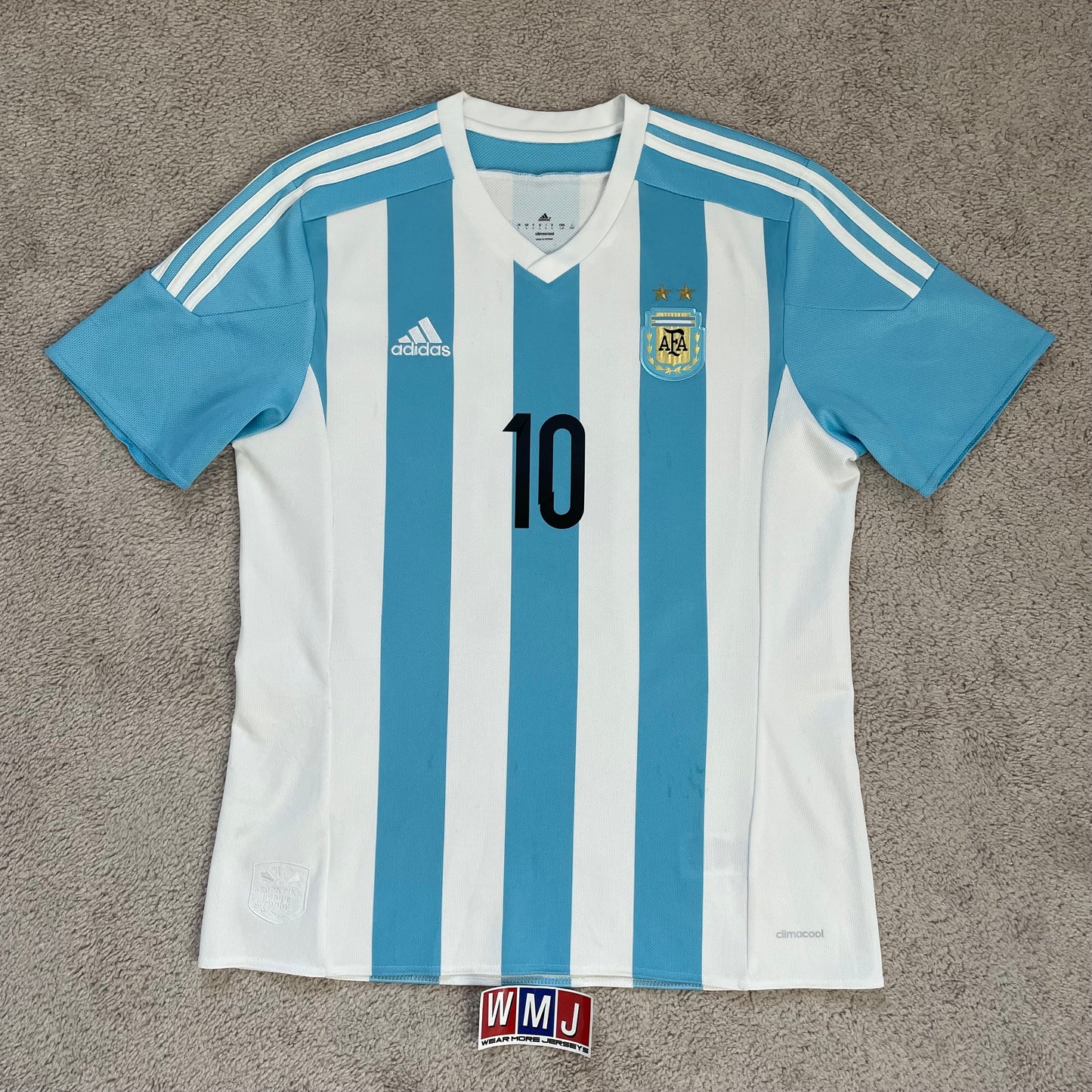 Argentina 2015 Copa America home x Messi #10 (L)
