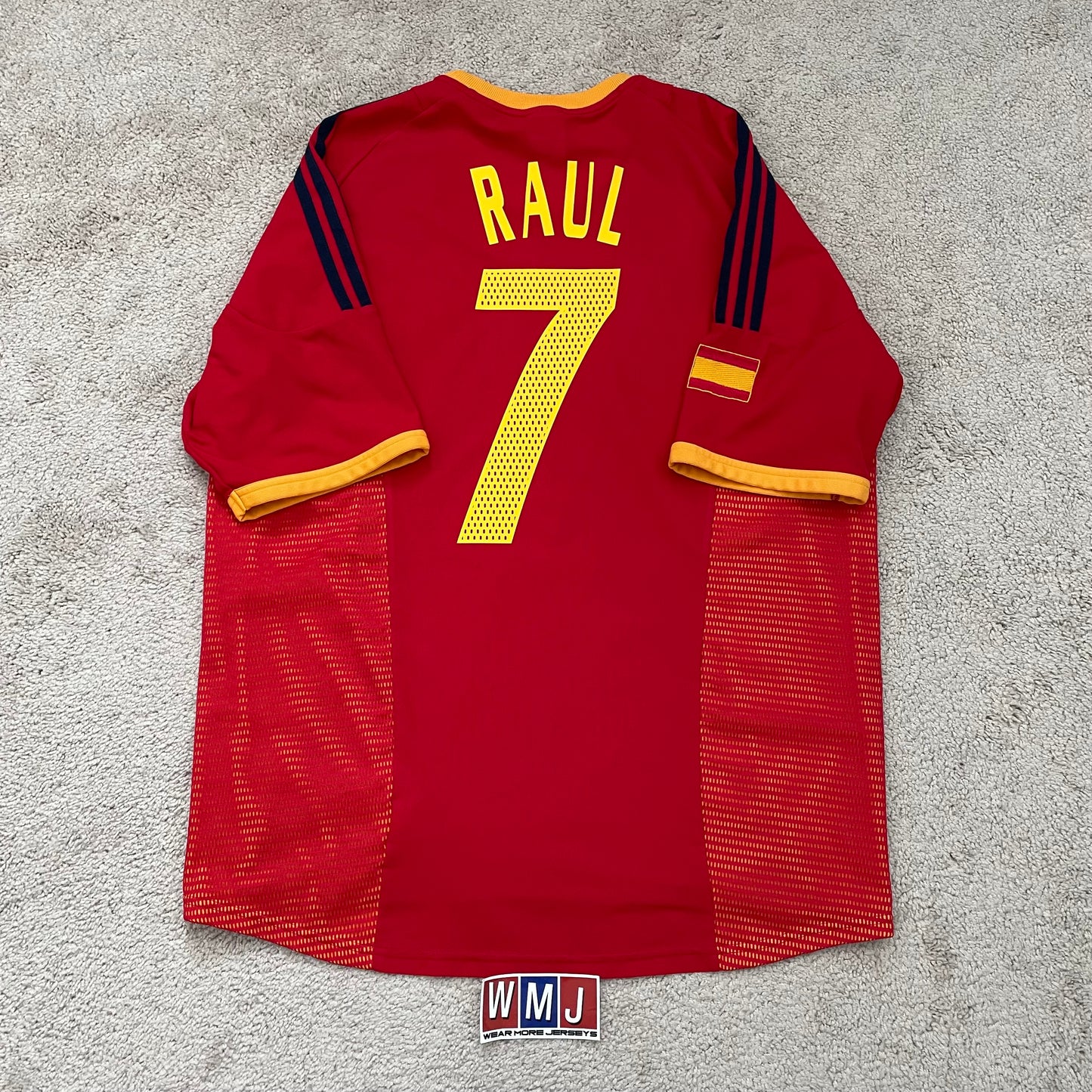 Spain 2002 World Cup home x Raul Gonzalez Blanco #7 (XL)