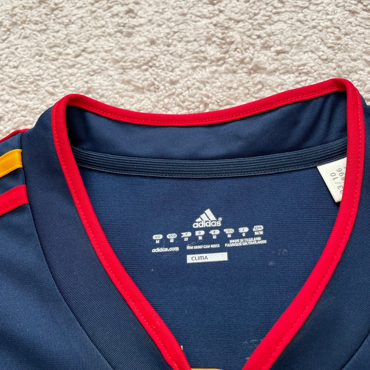 Spain 2010 World Cup away x Andres Iniesta #6 (M)