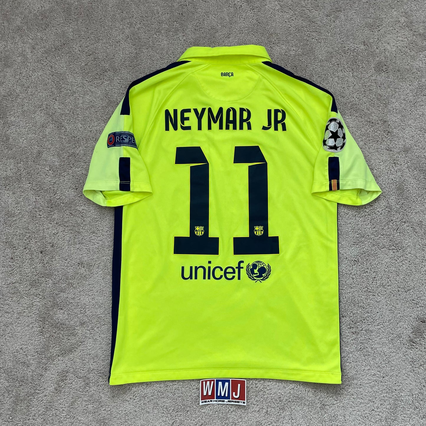 Barcelona 2014/15 third x Neymar Jr #11 (M) *flaws on the patches