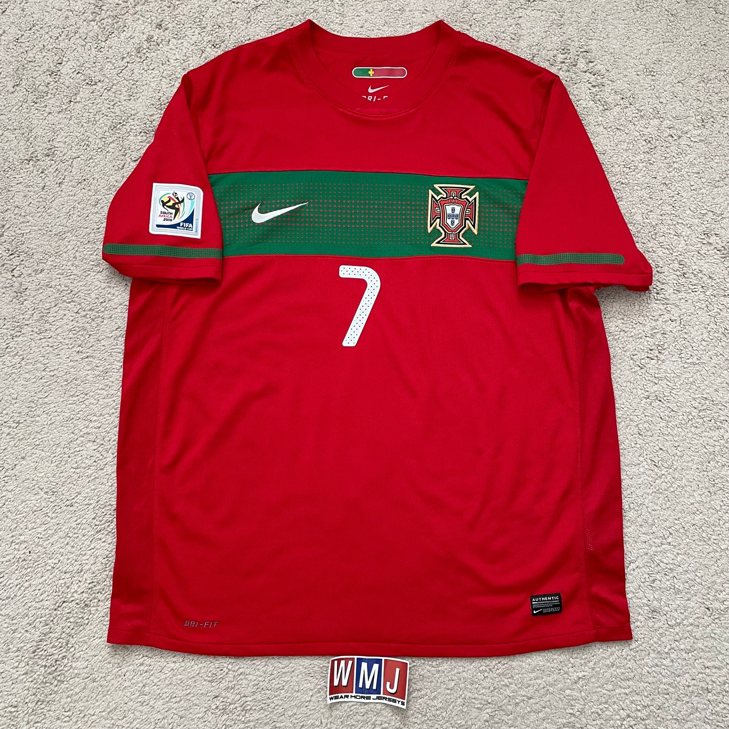 Portugal 2010 World Cup home x Cristiano Ronaldo #7 (XL)